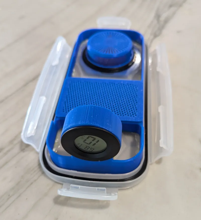 Upside Up Filament Dry Box with Round Hygrometer