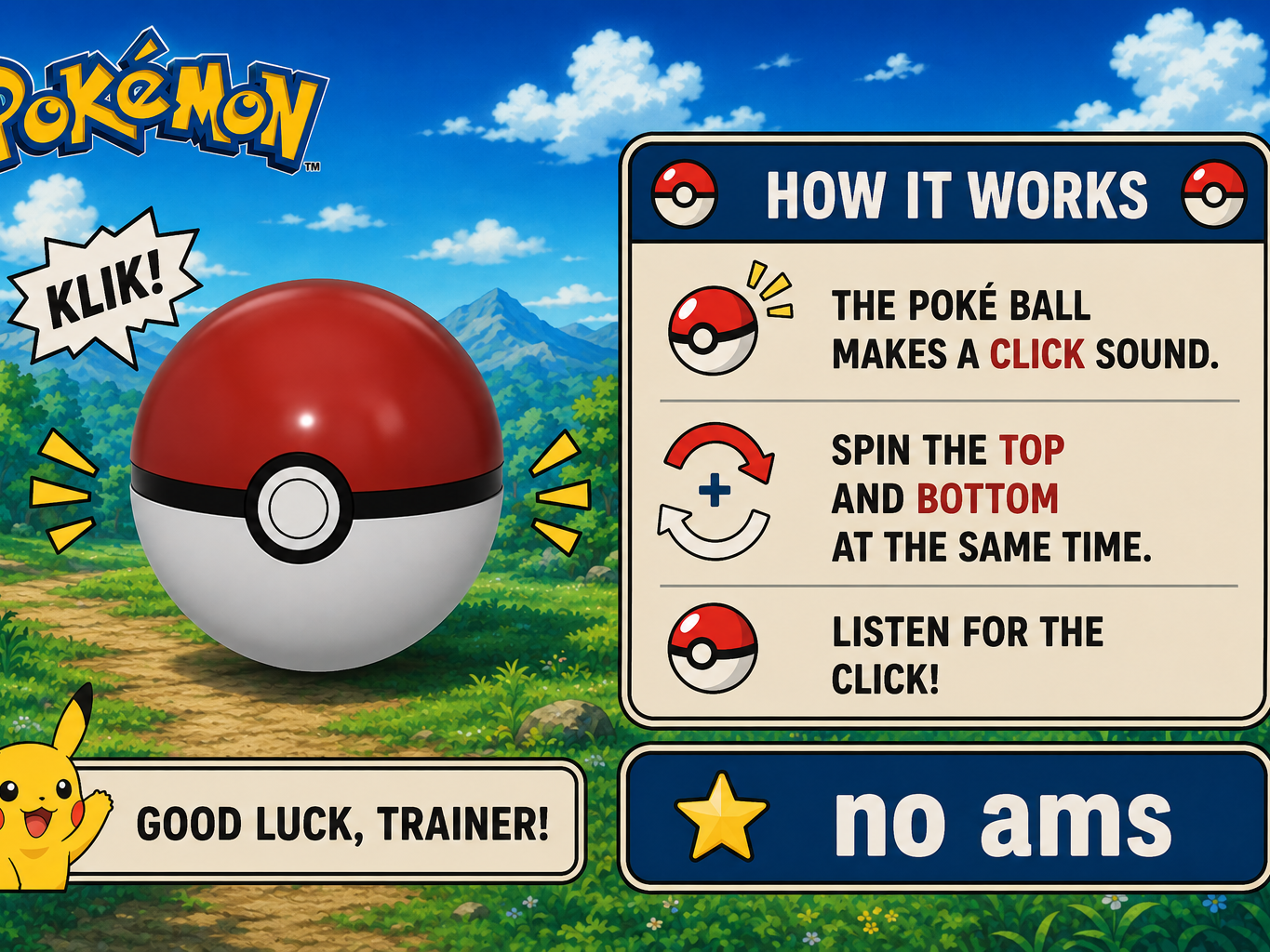Poké Ball Clicker - no ams - 100% printable