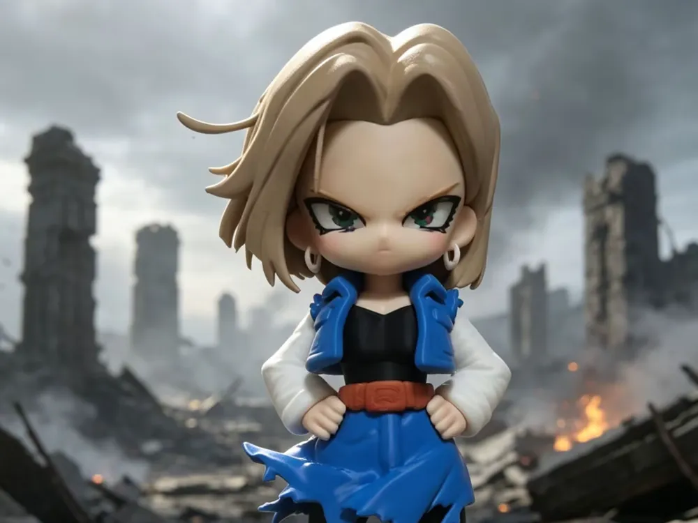 Dragon Ball - Android 18 [no AMS required] - Free 3D Print Model ...