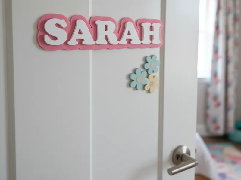 Türschild Sarah