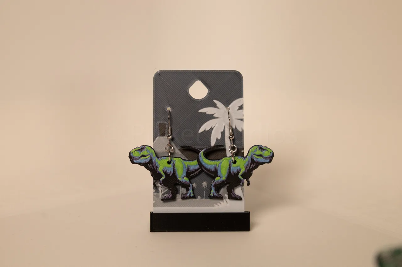 T-Rex - Dino Earrings view 4