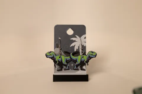T-Rex - Dino Earrings view 4