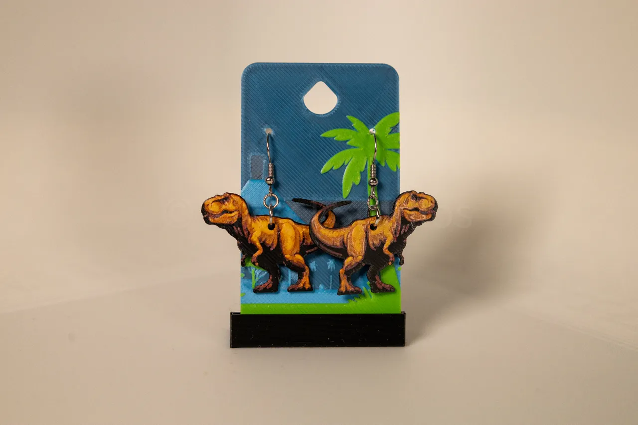 T-Rex - Dino Earrings view 3