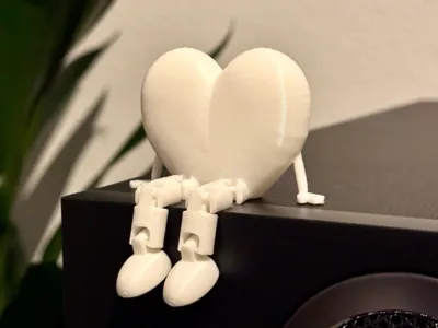 Flexi Legs Articulated Heart - Valentine's Day