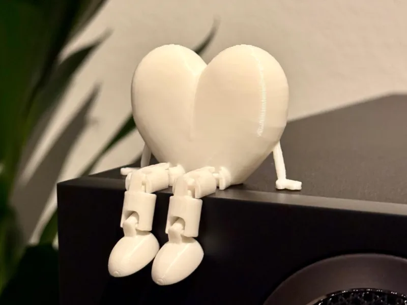 Flexi Legs Articulated Heart - Valentine's Day