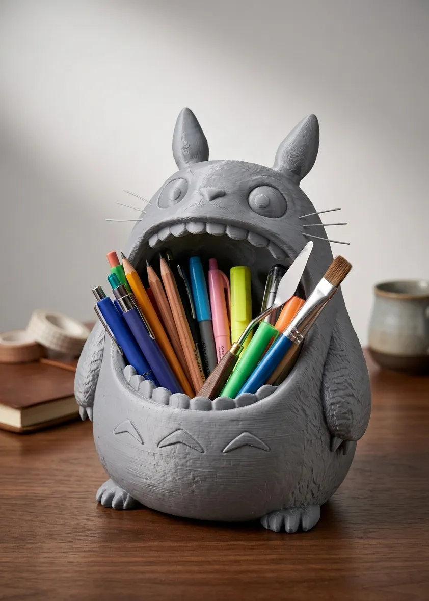 Miniatura 2 do modelo 3D Portalapiceros de Totoro