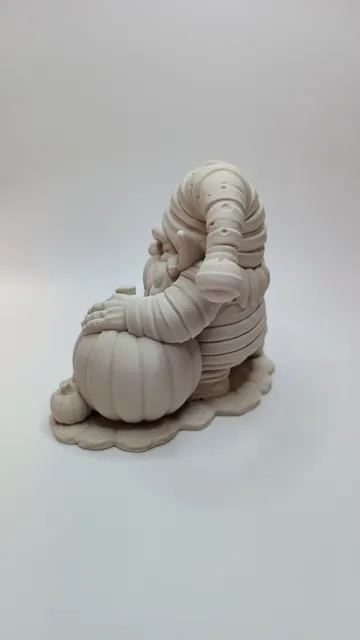 Modelo para impresión 3D: Kuerbiswichtel "Schnitzbart" auf Halloween-Wache — vista de referencia 5