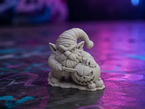 Modelo para impresión 3D: Kuerbiswichtel "Schnitzbart" auf Halloween-Wache — referencia de MakerWorld