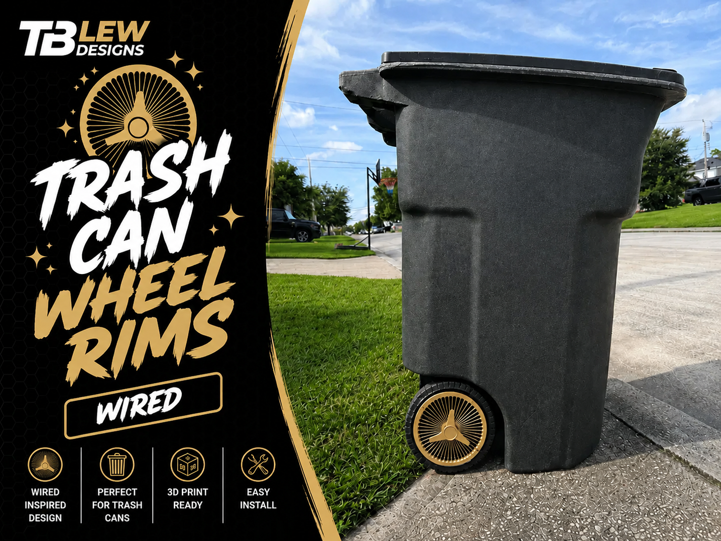 WIRED | Trash Can Wheel Rims