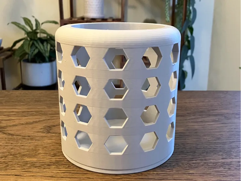 Orchid Pot with Hex Holes - 120mm