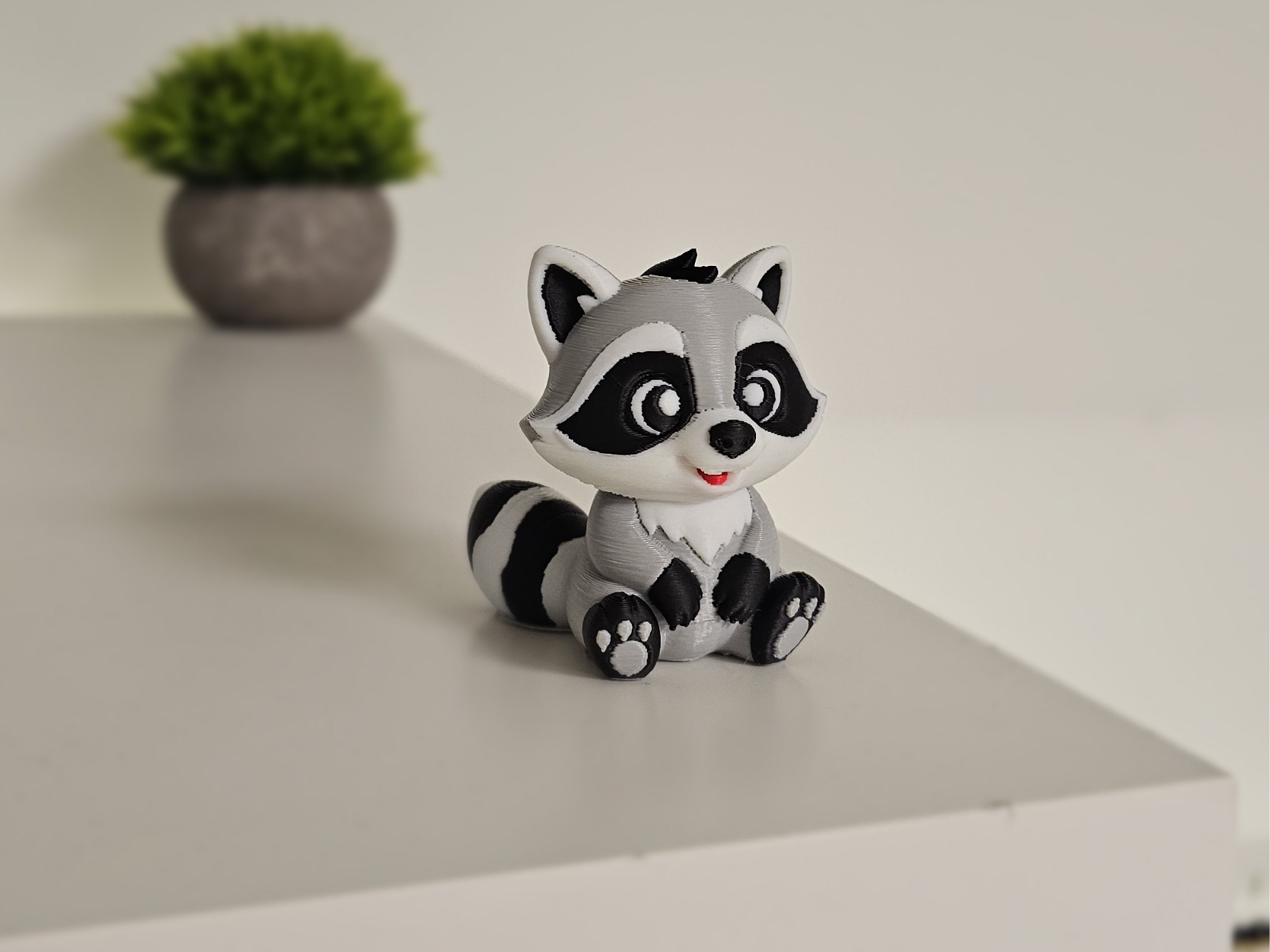 Raccoon Figurine - MultiColor