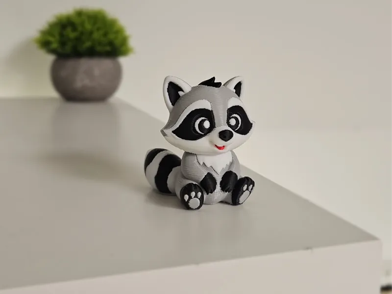 Raccoon Figurine - MultiColor
