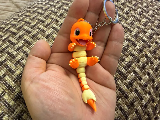 Charmander Hinged Articulated Keychain