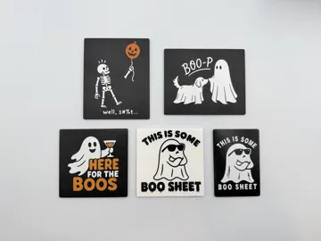 Letrero o emblema decorativo: Fun Halloween Signs - Magnetic Faces — vista de referencia 3