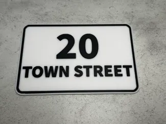 CUSTOMISABLE - House Sign
