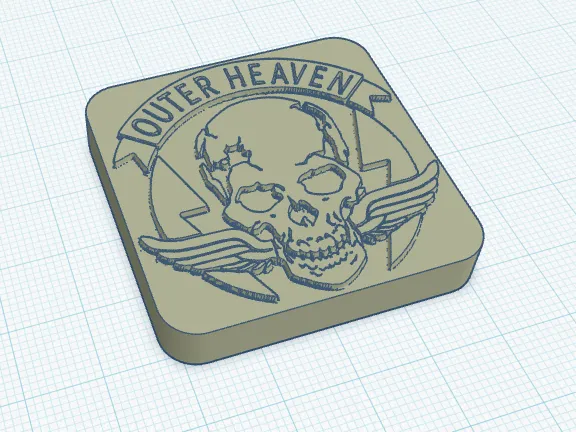 Ender 3 X-Axis Cap/Cover - Outer Heaven Logo