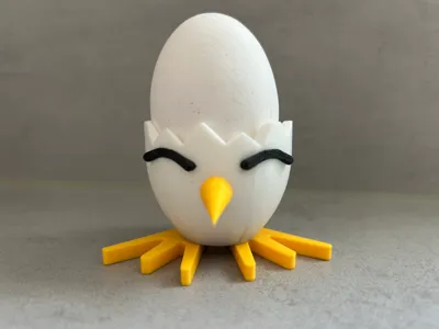 Funny Chick Egg Cup – 3D Printed Egg Holder
