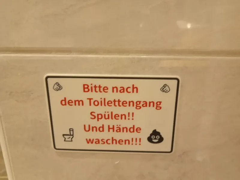 Toilettenschild