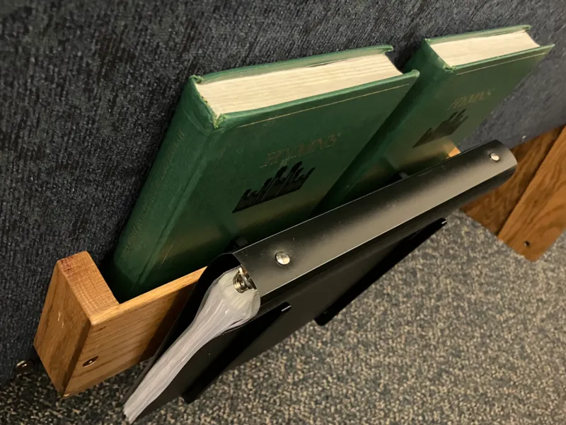 LDS New Hymns Binder Mount Bracket