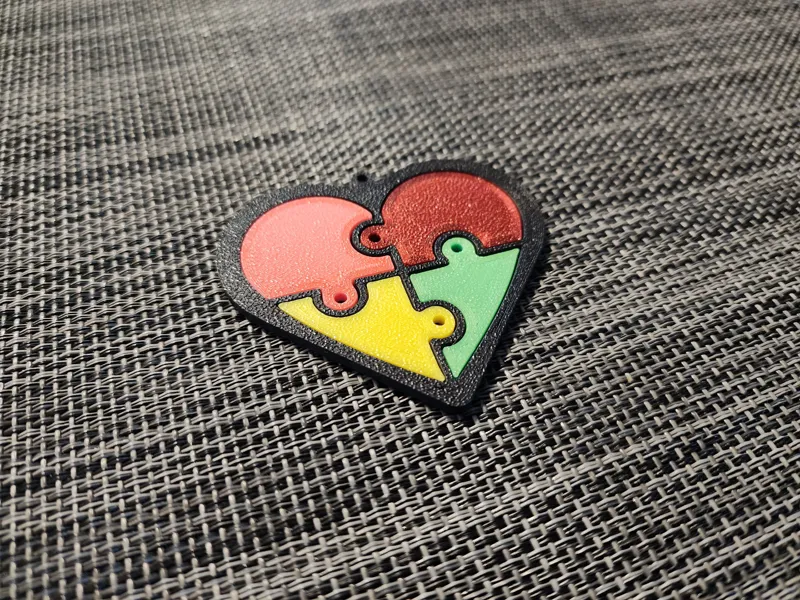 Keychain Heart Puzzles