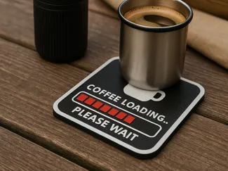 System Reboot Coffee Coaster