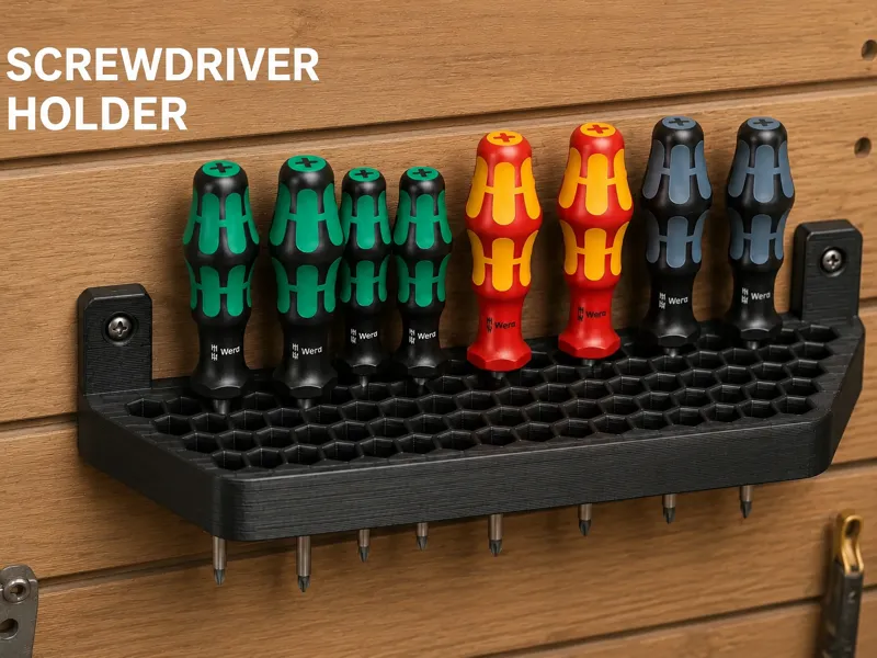 Hexagonal Screwdriver Holder