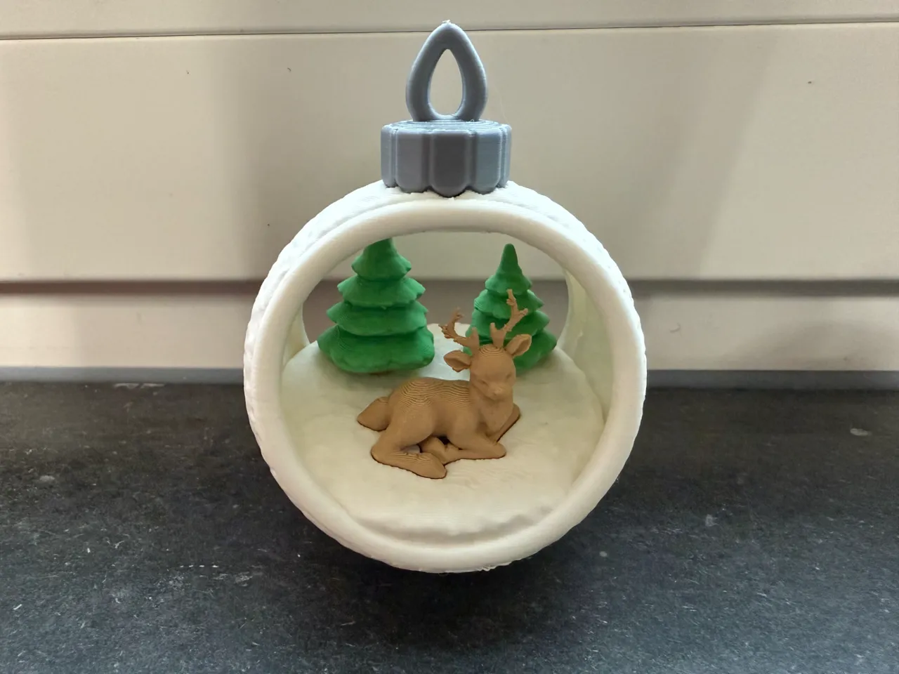 Christmas Bauble Reindeer view 3