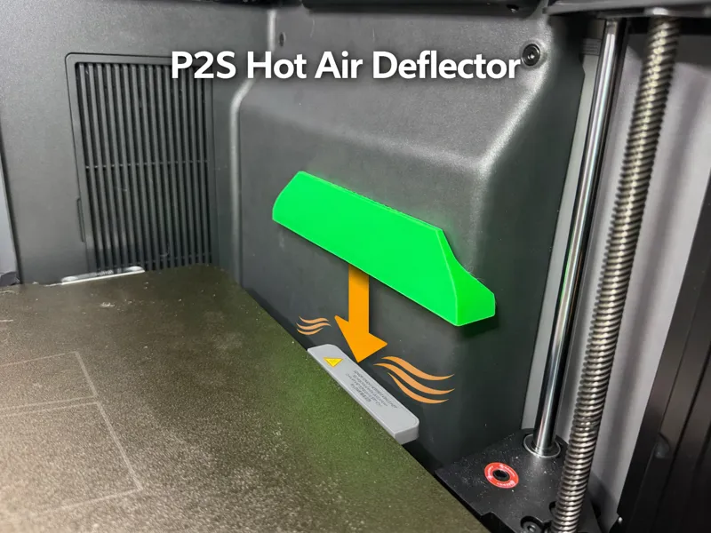 P2S Hot Air Deflector (Downwards)