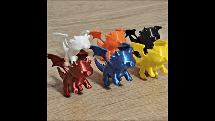 Dru - Cute Mini Dragon– Keyring Fast Print