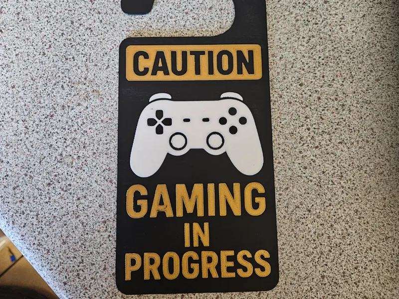 Gaming Door Hanger / Sign