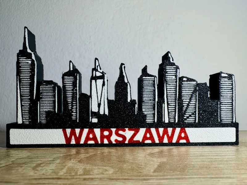 Panorama Warszawy - Dekoracja na Biurko