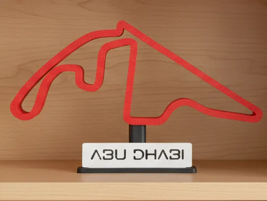 F1 track Abu Dhabi outline stand (no AMS needed)