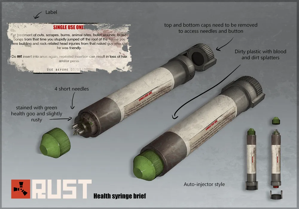 Rust Medical Syringe by RSkriller - MakerWorld