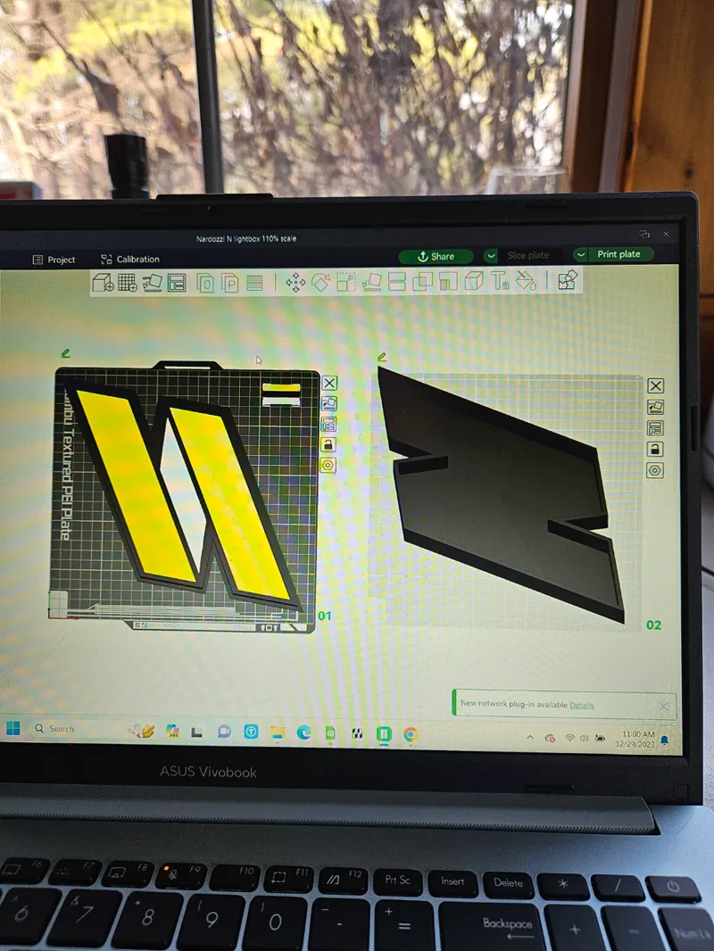 N light box