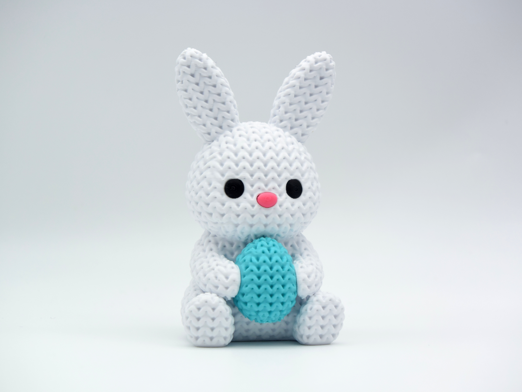 Knitted Bunny With Easter Egg