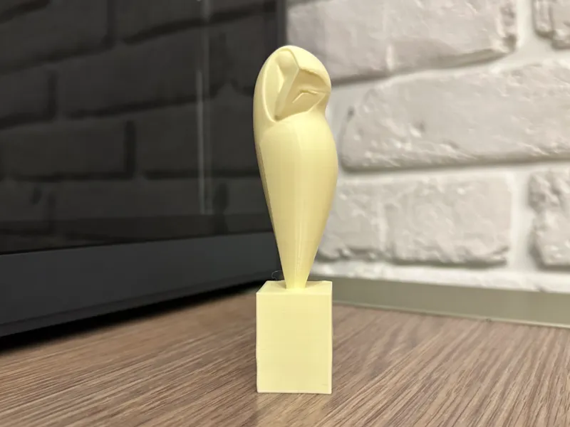 Minimalist Owl Sculpture