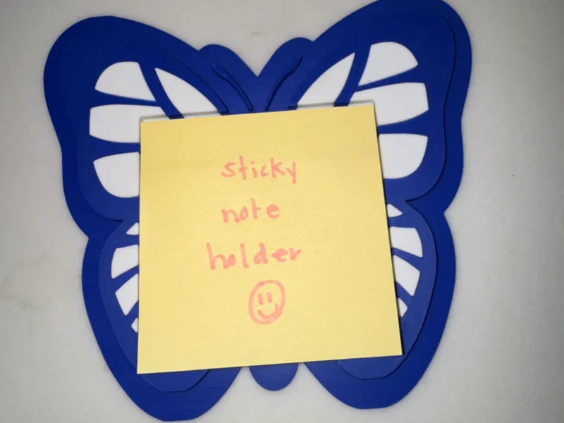 Butterfly Sticky Note Holder