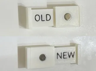 Sliding Magnetic Sign
