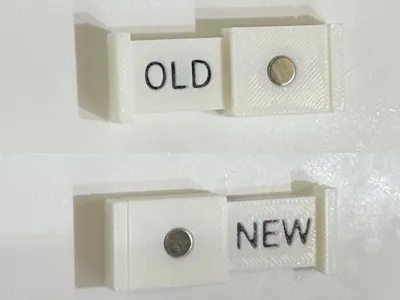 Sliding Magnetic Sign