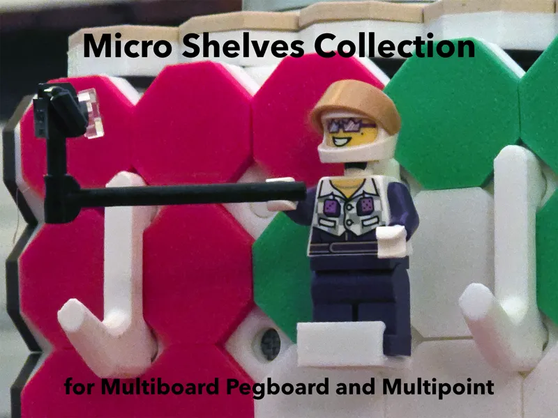Micro Shelves for Multiboard Pegboard & Multipoint