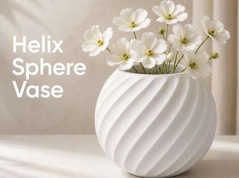 Helix Sphere Vase