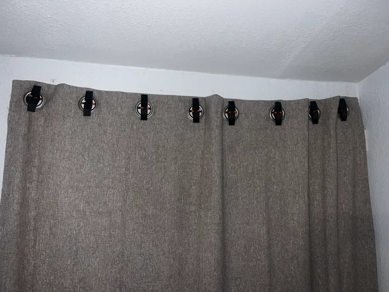 Blackout curtain mount