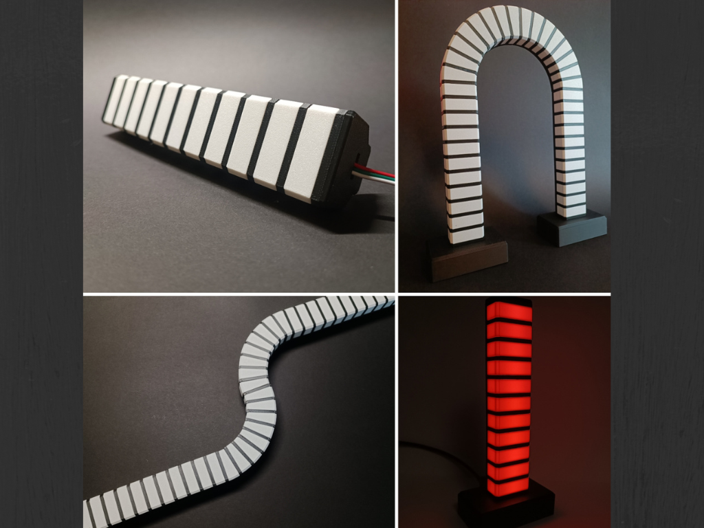 Modular pixel led profile lamp