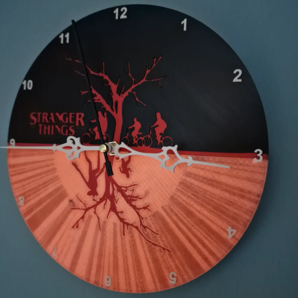 Stranger Things Clock by adam0492 - MakerWorld