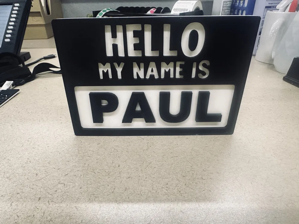 Sign Model Names Customizable Name Sign- keychain, ID and big sizes - Free 3D Print ...