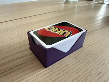 Bandeja organizadora: UNO Card Deck Box with Lid & Playing Tray — vista de referencia 5