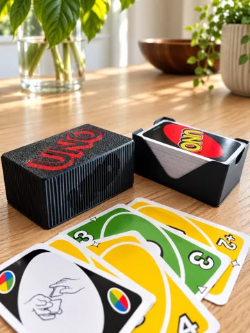 Bandeja organizadora: UNO Card Deck Box with Lid & Playing Tray — vista de referencia 2