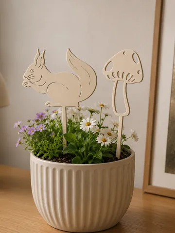 Modelo para impresión 3D: Herbstliche Blumenstecker — vista de referencia 2