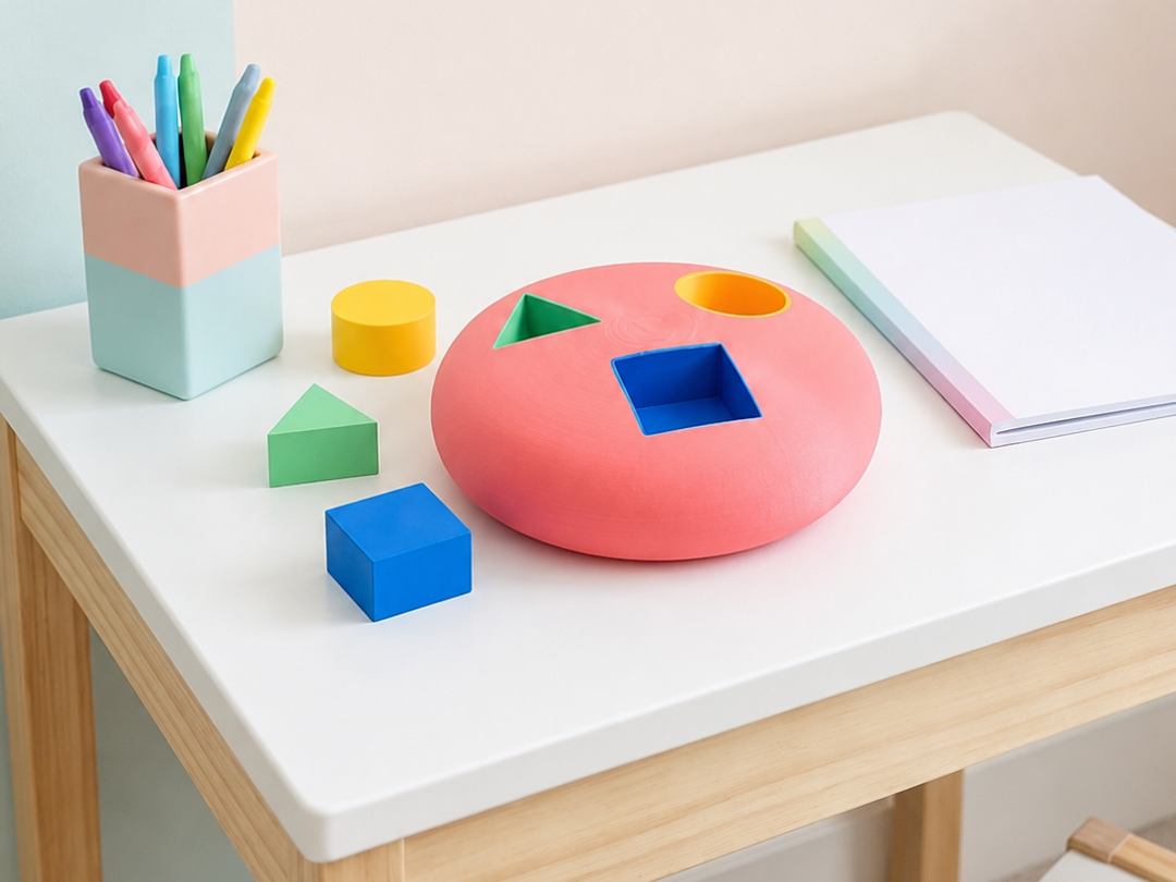 Mushroom Shape Sorter Learning Toy