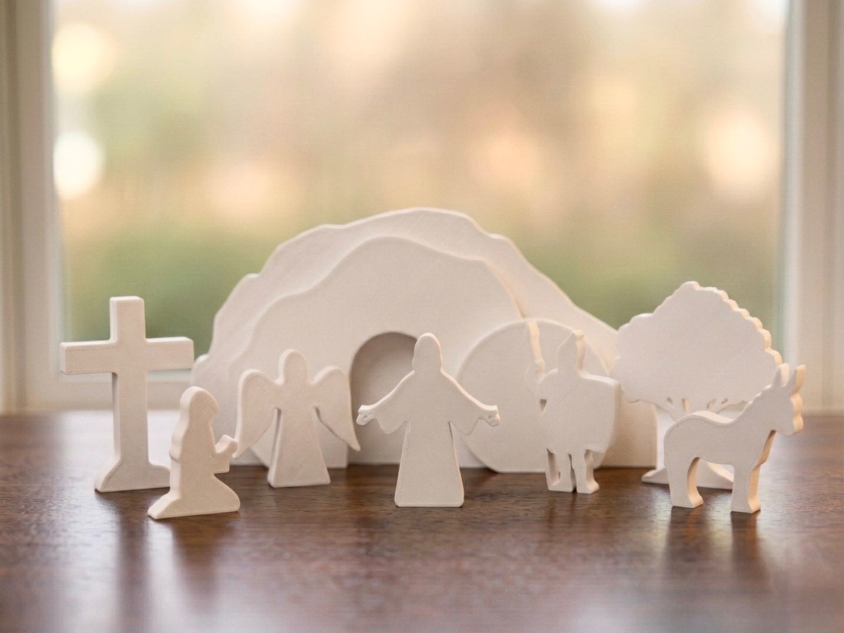 Miniatura 2 do modelo 3D "He Is Risen" – Easter Scene